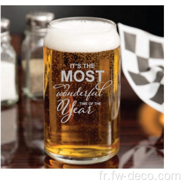 15 oz verres de bière artisanale Can Glass Cup